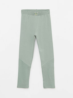 Beli Lastikli Basic Pamuklu K?z ?ocuk Uzun Tayt