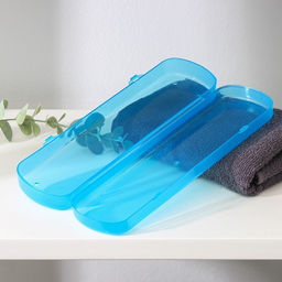 Цена за 2 шт. Футляр для зубной щётки и пасты, 21×6×3 см, МИКС