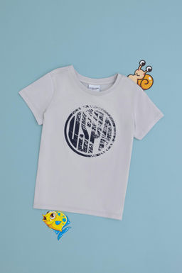 Erkek _ocuk A__k Gri Basic Ti__rt Sepette S_rpriz _ndirim