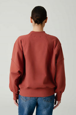 Арт. 15118 Свитшот женский с горлом one size (42-50) Цвет:терракотовый - Калинка фото 9
