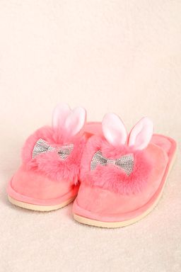 Тапочки розовые с ушками