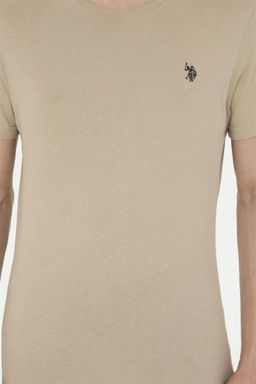 Мужская базовая футболка светло-хаки Неожиданная скидка в корзине - U.s. polo assn фото 6