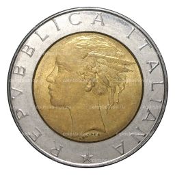 Монета 500 лир 1986 года