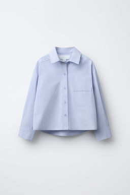 POPLIN SHIRT WITH POCKET