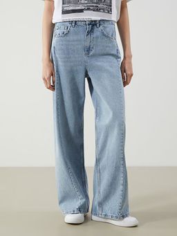 Wideleg Kad?n Jean Pantolon