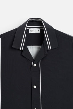 STRIPED STRETCH SHIRT - Zara фото 9