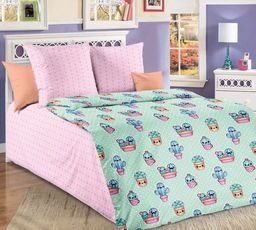Детское белье - Бязь Кактусы 1,5-спальный (молния)