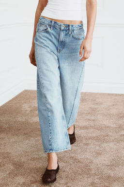 JEANS ZW COLLECTION ANKLE RELAXED TIRO MEDIO / Azul claro - Zara фото 2