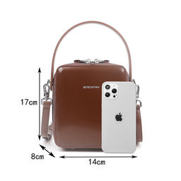 Сумка женская , кожа, MIRONPAN 240605 Темно-коричневый  фото 2