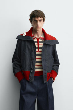 RIB DENIM JACKET HARRY LAMBERT FOR ZARA X DISNEY  фото 2