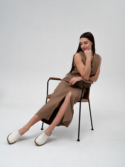 Сабо 5132.23663br.Бежевый+коричневый