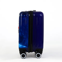 Чемодан детский на колёсах 41 л (S), на молнии, с кодовым замком, 4 колеса, синий