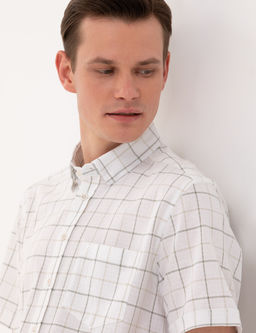 Haki Regular Fit K_sa Kollu G_mlek