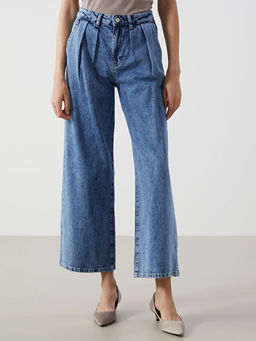 Wideleg Kad?n Jean Pantolon