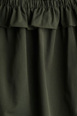 Blusa off-the-shoulder con escote de volante - H&m фото 6