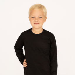 Джемпер детский черный 698 (146, 76)