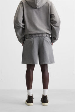 RELAXED FIT JOGGER BERMUDA SHORTS - Zara фото 13
