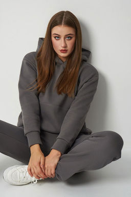 Арт.2904 Костюм женский с начесом 44-52 (5 шт) Цвет:темно-серый