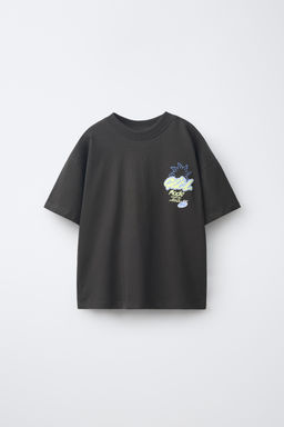 CAMISETA ESTAMPADO / Gris antracita