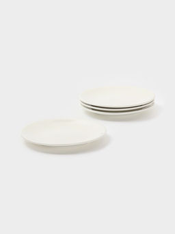 Тарелки Доляна White Label, набор 4 шт., 18.5×18.5×1.7 см, фарфор, белые