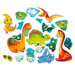 Рамка - вкладыш «Прогулка с динозаврами», 20 деталей