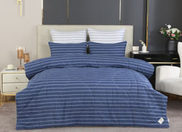 Комплект с одеялом Диксон (индиго жемчуг) Cotton