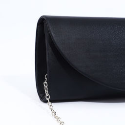 Сумка-клатч на магните, длинная цепь, цвет чёрный - Simaland фото 4