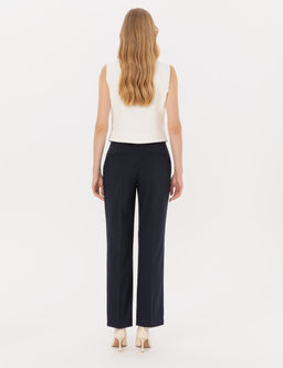 Lacivert Straight Fit Kuma_ Pantolon