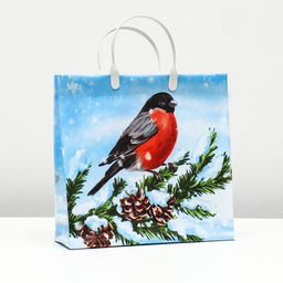 Пакет Снегирёк, мягкий пластик, 28 х 29 см, 140 мкм