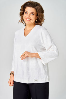 Блуза БелЭльСтиль 880 белый принт