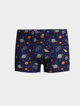 Bask?l? Erkek ?ocuk Boxer