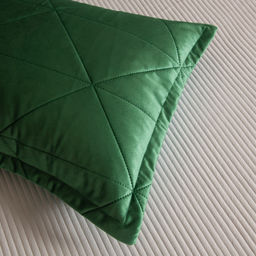 Велюровое покрывало в клетку и две наволочки OVL049 160*220/50-70 1 шт - Ситрейд фото 10