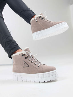 Ботинки EDART 243.212131 w. каменный замша/шерсть