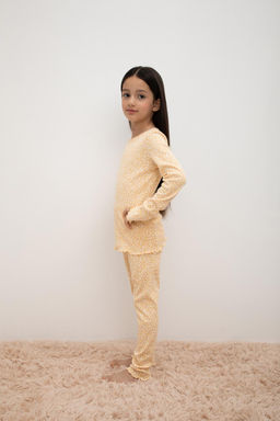 Crockid _ К 1618/светлая мимоза,цветочный узор пижама дет