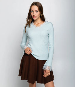 Джемпер #КТ9045, ментоловый