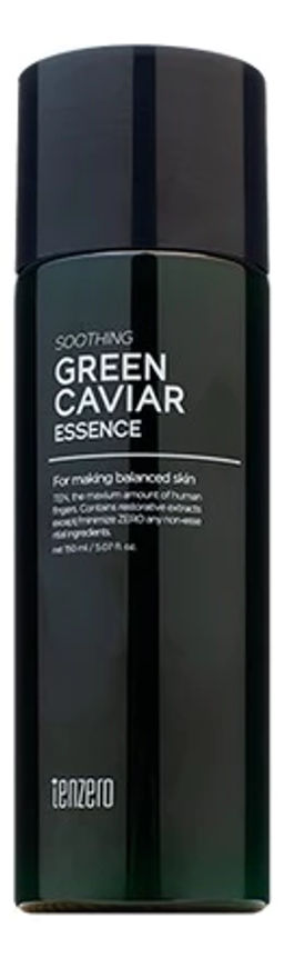 Tenzero Clear Green Caviar Essence - Восстанавливающая эссенция для лица с экстрактом морского винограда, 150мл