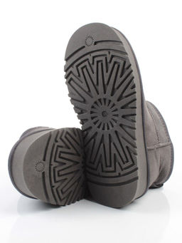 04-PF8520-5 GRAY Угги женские (натуральная замша, 100% шерсть)