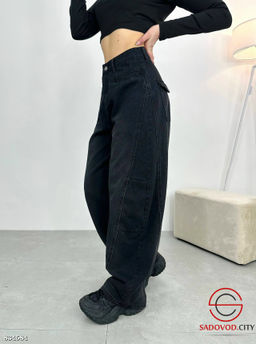 Джинсы багги с высокой посадкой - Bruno фото 2