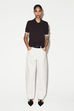 POLO DE MEZCLA DE LANA DE MANGA CORTA - H&m фото 9
