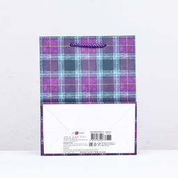 Пакет подарочный Клетка, 18 х 22,3 х 10 см - Simaland фото 2