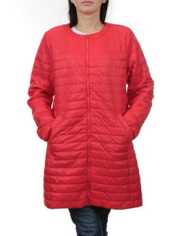 K-528 RED Куртка демисезонная стеганая женская (70 гр. холлофайбер) - Fashion фото 3