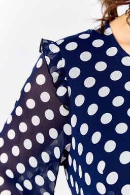 Платье LADY SECRET 25301 мультиколор (синий-горох)