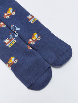 Bask?l? Erkek Bebek K?lotlu ?orap - Waikiki фото 2