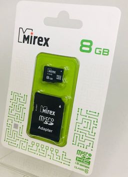 Mirex 8GB MicroSD Class 10 + SD адаптер (шт.)