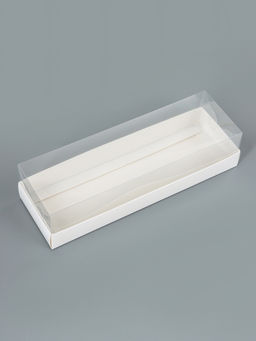 Цена за 2 шт. Коробка для муссовых пирожных, белый, 26×8.5×6 см