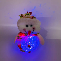 Новогодний декор - Снеговичок 15 см 12 шт в уп (свет) (арт. 6210-13)