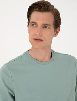 _a_la 2 _plik Regular Fit Bisiklet Yaka Basic Sweatshirt - Pierre cardin фото 2