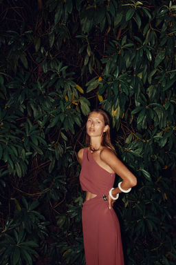 ASYMMETRIC MIDI DRESS WITH APPLIQUE - Zara фото 11