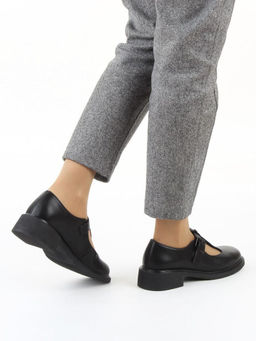 06-M47-15 BLACK Туфли женские (натуральная кожа)