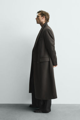 LIMITED EDITION MANTECO® WOOL BLEND DOUBLE-BREASTED COAT - Zara фото 4